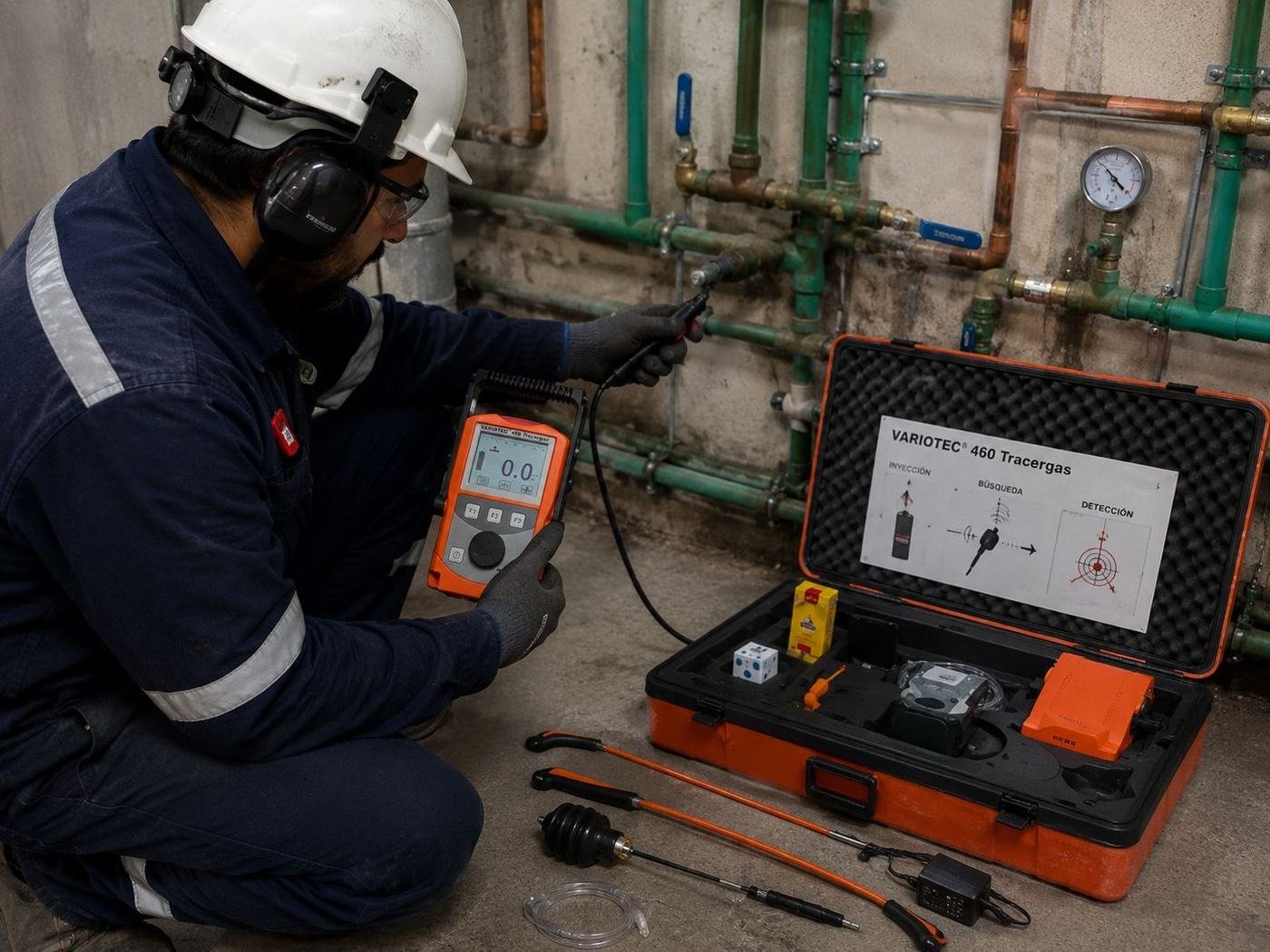 Detección de fugas de gas